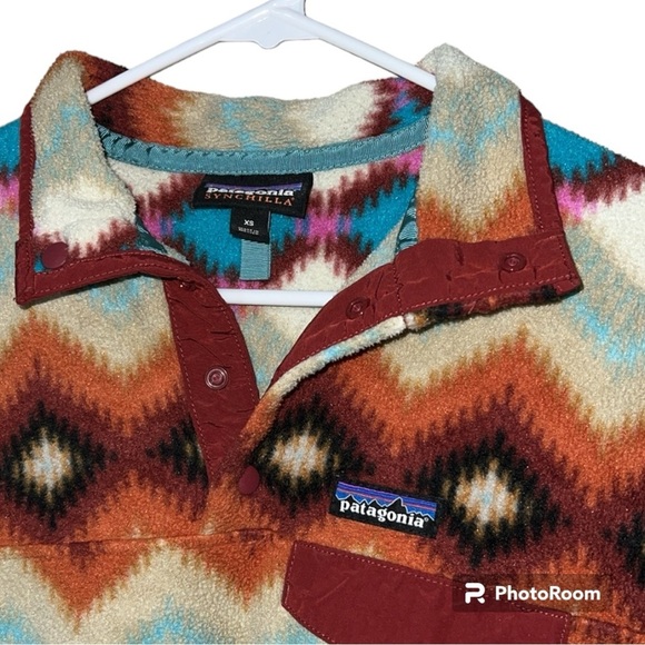 Patagonia XS Synchilla Snap T Fleece Pullover Timber Twist Aztec Southwest loved - Picture 3 of 9